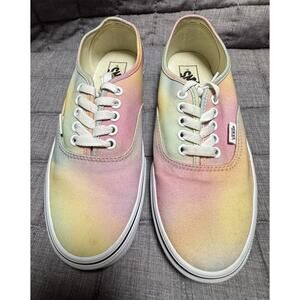 Vans Aura Shift Multi/True White Canvas Lace Up, Rubber Sole, Style 500714, 8.5